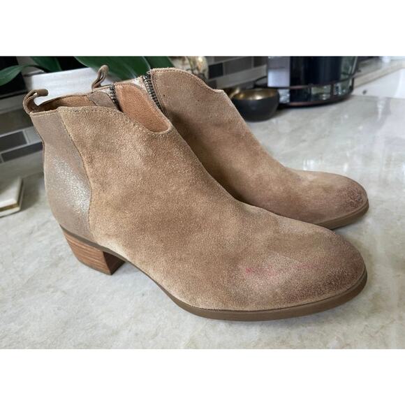 Sofft beige leather booties Sz 9 - Picture 1 of 10